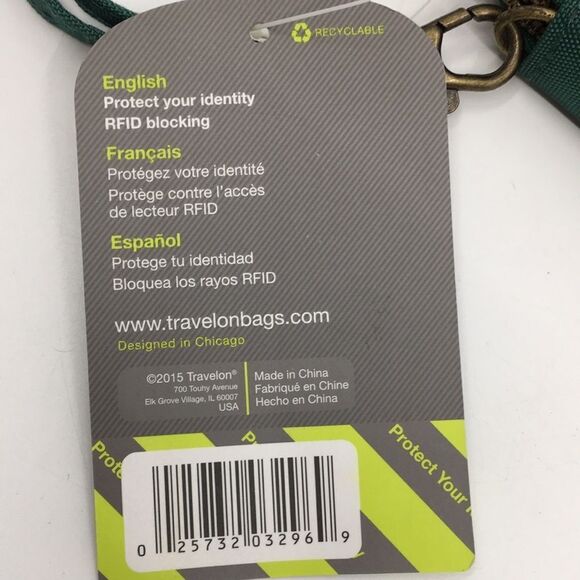 Travelon Nylon Zip Around Long Wallet RFID Protected - Picture 6 of 16